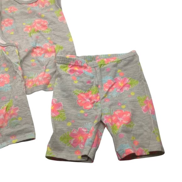 Garanimals Toddler Girls Lot Floral Tank Tops & Shorts 3Pc 5T Shirt & 4T Shorts - Picture 11 of 13